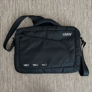 BMW Modern Messenger Laptop Bag in Black